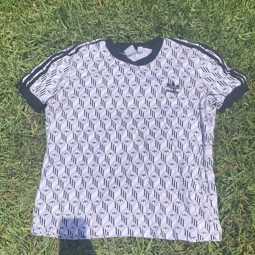 Adidas Monochrome Patterned Tee